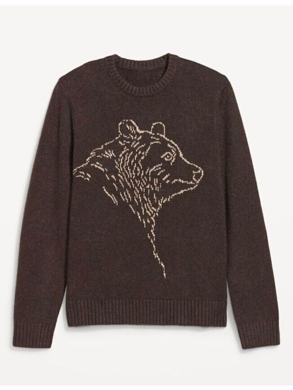 Old Navy So-Soft Crew-Neck Sweater Brown Bear